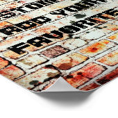 fügen Sie Ihr Zitat-Poster auf der witterten Ziege Poster (Ecke)