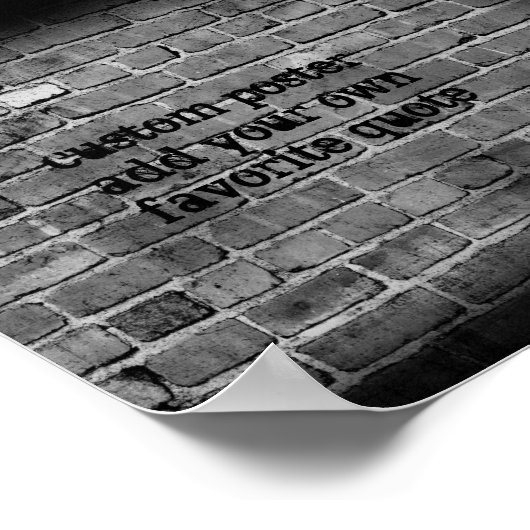 fügen Sie Ihr Zitat-Poster auf der witterten Ziege Poster (Ecke)