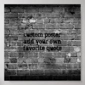 fügen Sie Ihr Zitat-Poster auf der witterten Ziege Poster (Vorne)