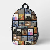 Fügen Sie Ihre 8 Fotos Collage Print ganz benutzer Bedruckter Rucksack (Vorderseite)
