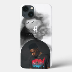 Fügen Sie Ihre angeArted Foto Black Watercolor Mit Case-Mate iPhone Hülle