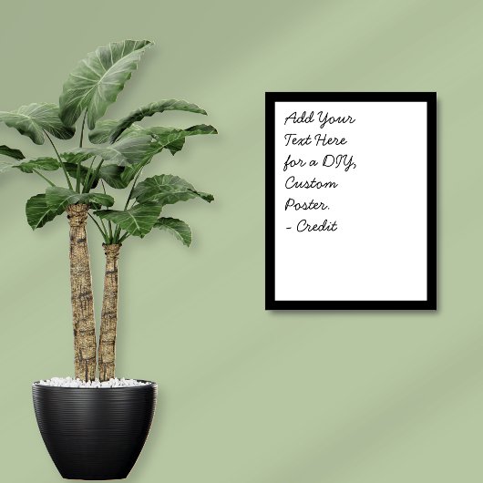 Fügen Sie Ihre benutzerdefinierte Text Minimal Cur Poster