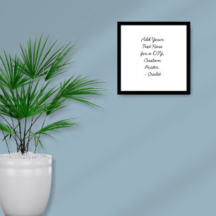 Fügen Sie Ihre benutzerdefinierte Text Minimal Cur Poster