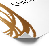 Fügen Sie Ihre benutzerdefinierten Gold-Metallic-S Poster (Ecke)