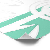 Fügen Sie Ihre benutzerdefinierten Striche-Blume L Poster (Ecke)