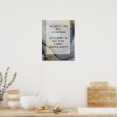 Fügen Sie Ihre Bio Abstrakte Alkoholtinte hinzu. Poster (Küche)