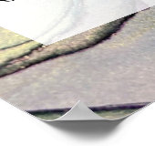 Fügen Sie Ihre Bio Abstrakte Alkoholtinte hinzu. Poster (Ecke)