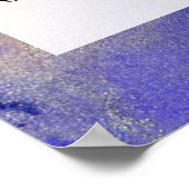 Fügen Sie Ihre Bio Abstrakte Alkoholtinte hinzu. Poster (Ecke)