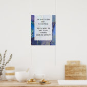 Fügen Sie Ihre Bio Abstrakte Alkoholtinte hinzu. Poster (Küche)