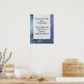 Fügen Sie Ihre Bio Abstrakte Alkoholtinte hinzu. Poster (Küche)