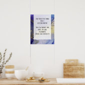 Fügen Sie Ihre Bio Abstrakte Alkoholtinte hinzu. Poster (Küche)