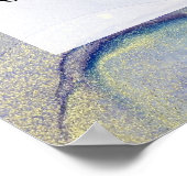 Fügen Sie Ihre Bio Abstrakte Alkoholtinte hinzu. Poster (Ecke)