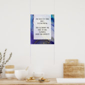 Fügen Sie Ihre Bio Abstrakte Alkoholtinte hinzu. Poster (Küche)