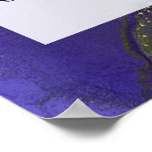 Fügen Sie Ihre Bio Abstrakte Alkoholtinte hinzu. Poster (Ecke)