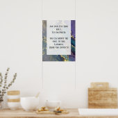 Fügen Sie Ihre Bio Abstrakte Alkoholtinte hinzu. Poster (Küche)