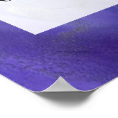 Fügen Sie Ihre Bio Abstrakte Alkoholtinte hinzu. Poster (Ecke)