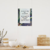 Fügen Sie Ihre Bio Abstrakte Alkoholtinte hinzu. Poster (Küche)