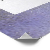 Fügen Sie Ihre Bio Abstrakte Alkoholtinte hinzu. Poster (Ecke)