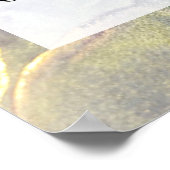 Fügen Sie Ihre Bio Abstrakte Alkoholtinte hinzu. Poster (Ecke)