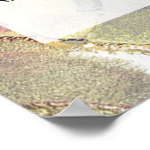 Fügen Sie Ihre Bio Abstrakte Alkoholtinte hinzu. Poster (Ecke)