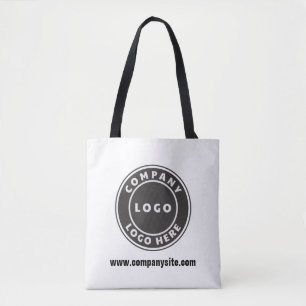 Fügen Sie Ihre Business-Website und Ihr Logo für b Tasche