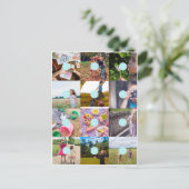 Fügen Sie Ihre eigene 12 Fotos individuell anpassb Postkarte (Stehend Vorderseite)