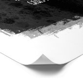 Fügen Sie Ihre eigene Anführungsgraufarbe auf Weiß Poster (Ecke)