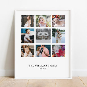 Fügen Sie Ihre eigene benutzerdefinierte Family 9 Poster