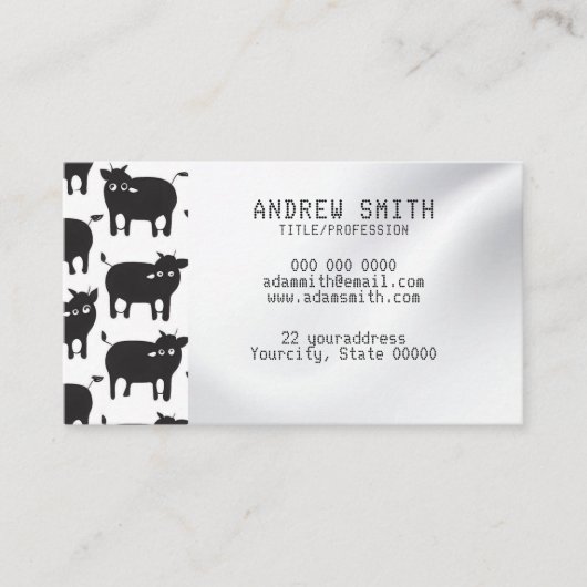 Fügen Sie Ihre eigene Bildmousine Business Card hi Visitenkarte (Vorderseite)