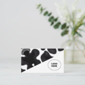 Fügen Sie Ihre eigene Bildmousine Business Card hi Visitenkarte (Stehend Vorderseite)