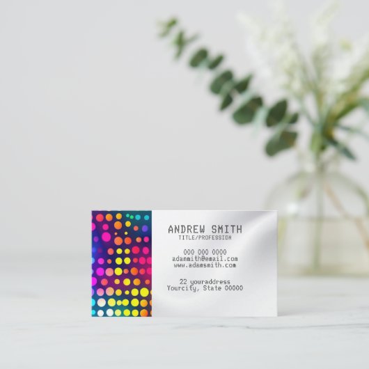 Fügen Sie Ihre eigene Braille-Visitenkarte hinzu Visitenkarte (Stehend Vorderseite)