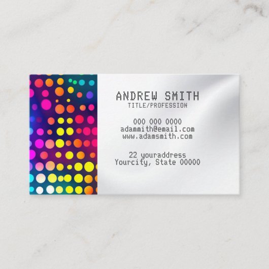 Fügen Sie Ihre eigene Braille-Visitenkarte hinzu Visitenkarte (Vorderseite)