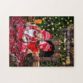 Fügen Sie Ihre eigene Foto-Nachricht Weihnachten Puzzle (Horizontal)