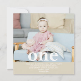 Fügen Sie Ihre eigene Foto One First Birthday Part