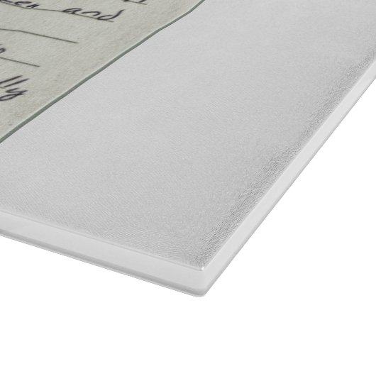 Fügen Sie Ihre eigene Lieblings-Rezeptor-Mama-Oma- Schneidebrett (Ecke)