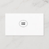 Fügen Sie Ihre eigene linsenförmige Visitenkarte h (Rückseite)