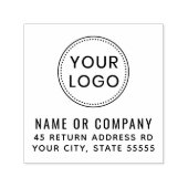 Fügen Sie Ihre eigene Logo-Adresse oder Text hinzu Permastempel (Design)