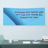 Fügen Sie Ihre eigene Nachricht Banner blau v1 (Messe)