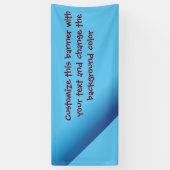 Fügen Sie Ihre eigene Nachricht Banner blau v1 (Vertikal)