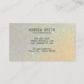 Fügen Sie Ihre eigene opal-Visitenkarte hinzu Visitenkarte (Rückseite)