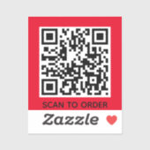 Fügen Sie Ihre eigene QR Code Scan hinzu, um Minim Aufkleber (Blatt)