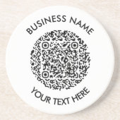 Fügen Sie Ihre eigene QR Code Scan Minimal Einfach Getränkeuntersetzer (Vorne)