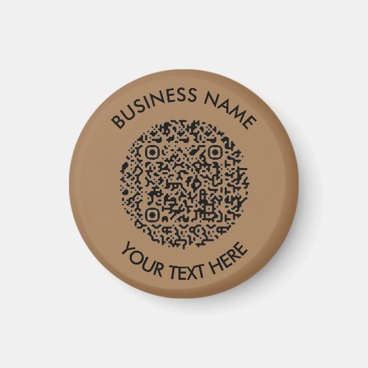 Fügen Sie Ihre eigene QR Code Scan Minimal Einfach Magnet (Vorne)