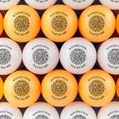 Fügen Sie Ihre eigene QR Code Scan Minimal Einfach Tischtennisball