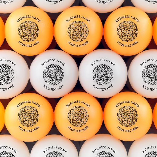 Fügen Sie Ihre eigene QR Code Scan Minimal Einfach Tischtennisball