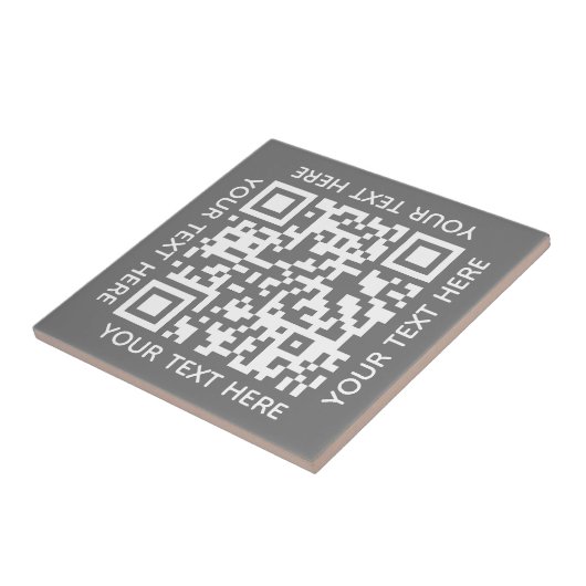 Fügen Sie Ihre eigene QR Code Text Scan Minimal ei Fliese (Seite)