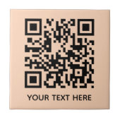 Fügen Sie Ihre eigene QR Code Text Scan Minimal ei Fliese (Vorderseite)
