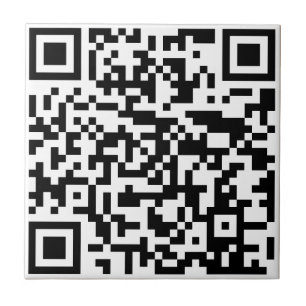 Fügen Sie Ihre eigene QR Code Text Scan Minimal ei Fliese