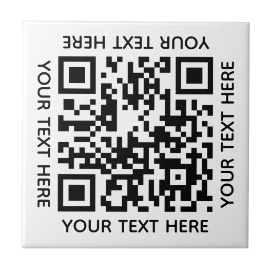Fügen Sie Ihre eigene QR Code Text Scan Minimal ei Fliese (Vorderseite)