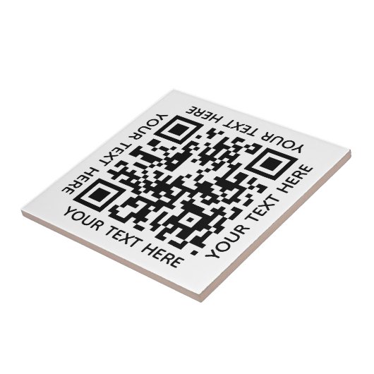 Fügen Sie Ihre eigene QR Code Text Scan Minimal ei Fliese (Seite)